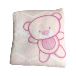 Manta Confort Baby Hazime - Urso Rosa Ref.53348