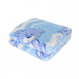 Cobertor prime baby Hazime  Urso azul Ref.54695